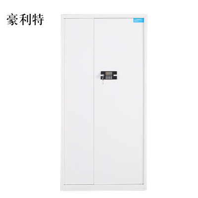 豪利特保险柜铁皮资料柜矮柜办公室储物柜通门白色密码锁900*420*1850
