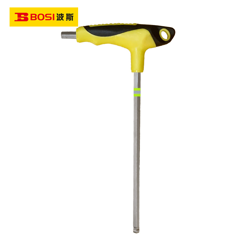 波斯(BOSI) 荧光系列双色柄T型球头内六角 8mm 支