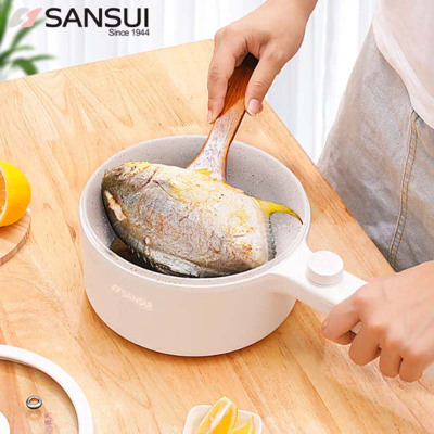 山水(SANSUI) 电火锅家用电煮锅多功能电热锅分体式电炒锅1.5L 长柄一体SD-672