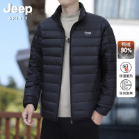 JEEP SPIRIT羽绒服男士轻薄款保暖冬季男装新款立领外套鸭绒秋季