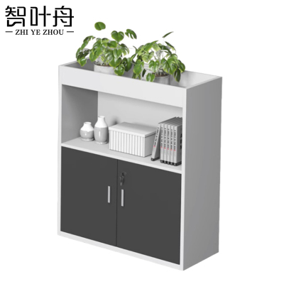 智叶舟资料存储柜镂空两门80*30*120cm台
