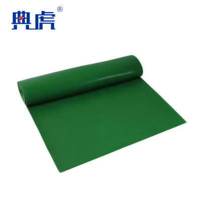 典虎 绝缘橡胶垫 绿色10mm*1m*10m 卷