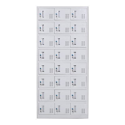 缑氏收纳柜财务档案柜资料柜加厚文件柜办公室带锁铁皮柜二十四门更衣柜