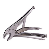 欧克(Ouke)圆口夹钳子快速夹 固定夹持钳 圆嘴大力钳10英寸250mm 光柄(OK-3053)