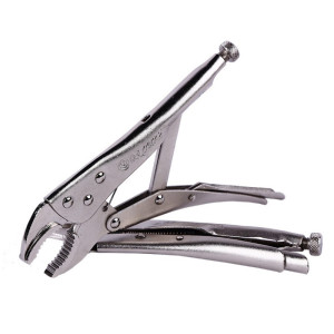 欧克(Ouke)圆口夹钳子快速夹 固定夹持钳 圆嘴大力钳10英寸250mm 光柄(OK-3053) OK-3053