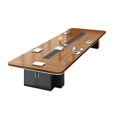 合祥源 会议桌长桌简约办公桌洽谈桌长方形4米 4000*1500*750mm/张