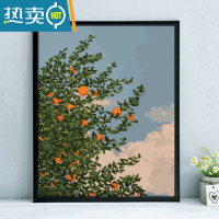 敬平系肌理客厅装饰画落地画小清新花卉背景墙画北欧风床头挂画装饰画