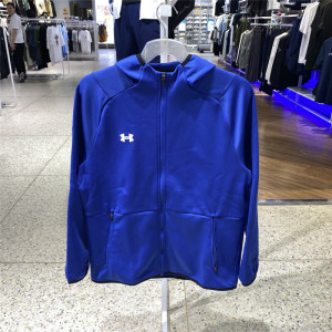 安德玛(Under Armour)运动外套男夹克新款针织运动训练跑步健身休闲外套25600403-400 ZP