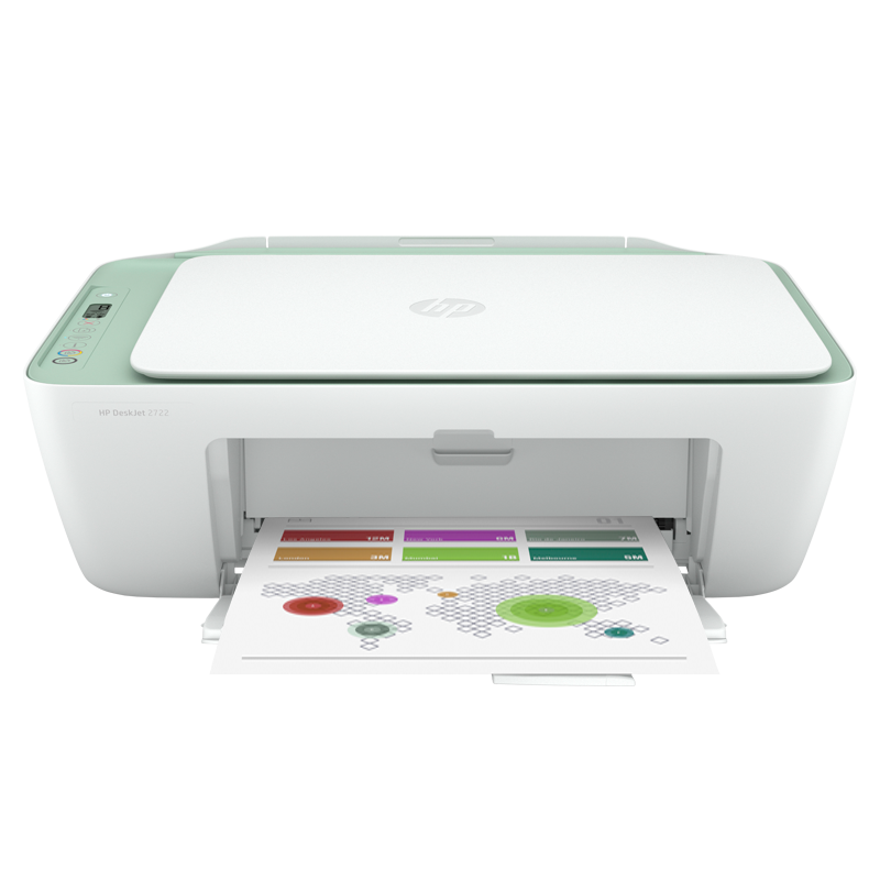 惠普(hp)2722/2628/2622/2621 A4彩色家用照片打印机多功能复印扫描一体机 无线WIFI网络 学生打印机一体机