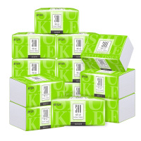 舒可乐抽纸整箱原生木浆餐巾纸单包280张家庭装面巾纸卫生纸纸抽 4包袋装