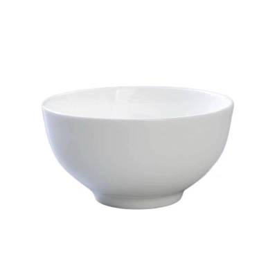 蔚岸 商用高端白色陶瓷米饭碗 汤碗 4.5英寸/个