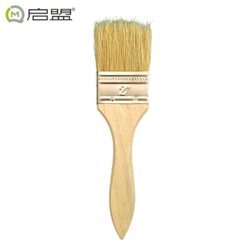 启盟(QIMENG)猪鬃油漆刷猪毛刷子加厚2寸QM-80082把