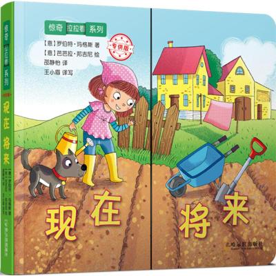 惊奇系列全套4册惊奇拉拉看系列现在将来上面下面前面后面里面外面0-3岁翻翻书惊奇转转转系列