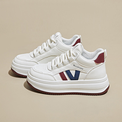 秋季新款小白鞋ins韩版女学生板鞋运动厚底增高休闲街拍