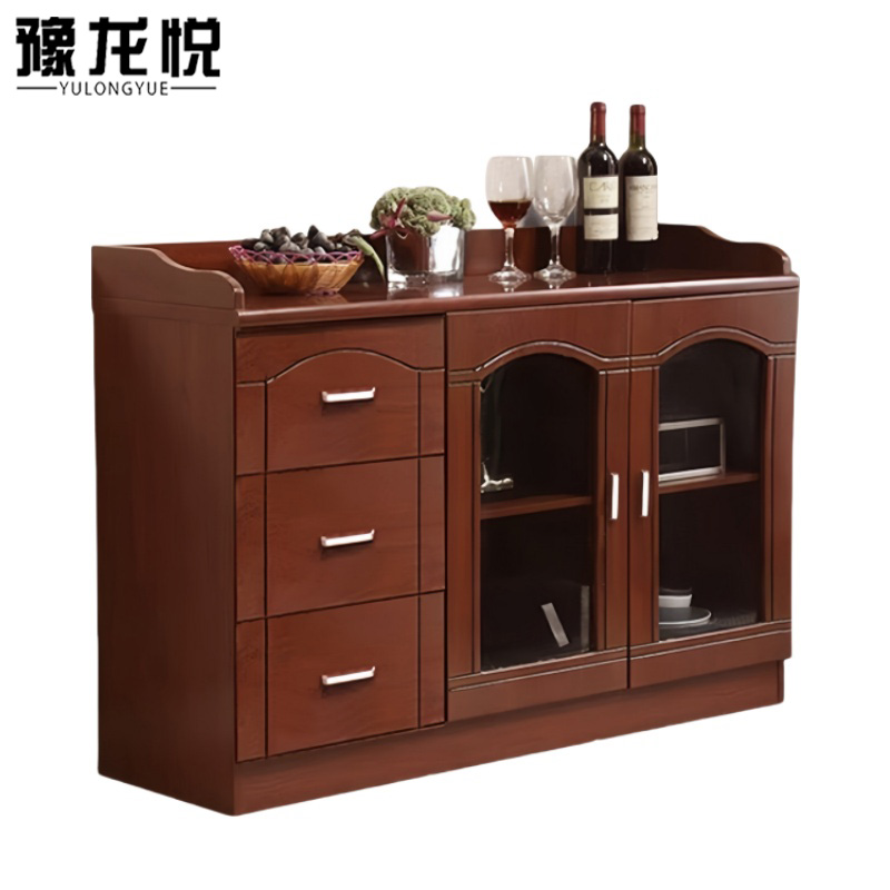 豫龙悦实木矮柜茶水柜1200*400*850mm台