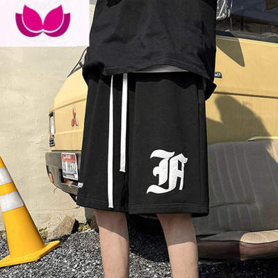 七斓短裤男夏季薄款外穿潮流宽松五分男裤子速干运动跑步沙滩休闲中裤