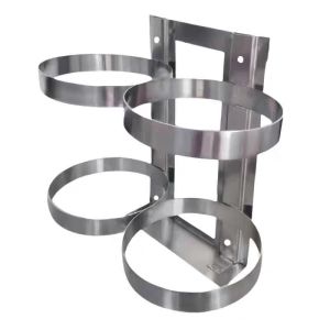 鑫睿辉 不锈钢灭火器固定架 双挂4kg 个