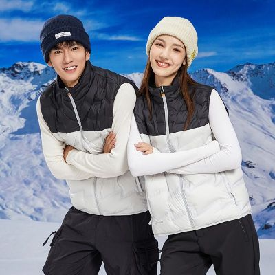 JEEP SPIRIT男士羽绒马甲外穿休闲立领户外运动背心马夹轻薄保暖