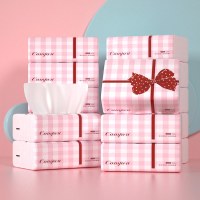 蓝漂蝴蝶结白色M码抽纸卫生纸面巾纸家用餐巾纸婴儿面巾纸