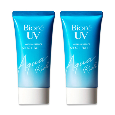 Biore碧柔凝露防晒霜50g2瓶SPF50+/PA++++防晒隔离清爽水感保湿补水滋润营养女各种肤质乳液