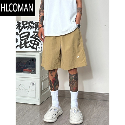 HLCOMANins嘻哈高街美式宽松直筒工装裤短裤男 夏季休闲百搭阔腿五分裤潮