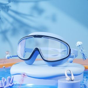 儿童泳镜防水防雾高清专业大框游泳洗澡眼镜成人泳镜防水眼镜3759Z