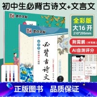 初中生必背古诗文+文言文 [正版]墨点字帖七八年级上下册语文字帖人教版荆霄鹏小升初中生衡水体同步必背古诗文文言文楷书钢笔