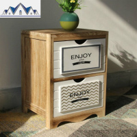 实木北欧抽屉式收纳柜卧室储物多层组合整理斗柜客厅边角窄柜 三维工匠