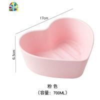 创意爱心焗饭碗蒸蛋碗水果沙拉碗 可爱舒芙蕾烤碗 网红燕窝甜品碗 FENGHOU 爱心烤碗(粉/蓝/黄/绿)