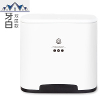 双层卫生间垃圾桶家用大号厨房客厅拉圾桶简约厕所纸篓创意窄夹缝 三维工匠