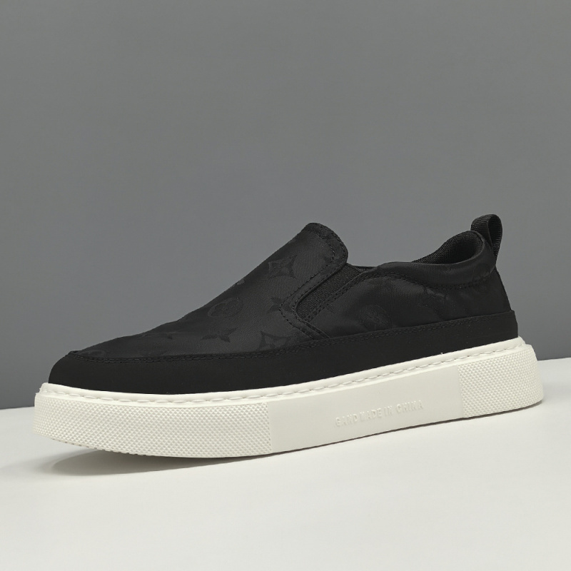 男士夏季透气冰丝布鞋小众欧洲站男鞋百搭一脚蹬懒人鞋休闲乐福鞋