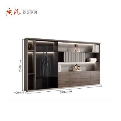 苏宁 质凡 办公家具 书柜背柜办公室木质资料收纳档案柜 3.2米文件柜