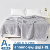 源木熊凉感丝冰淇淋抗菌空调被夏凉被灰色1.5*2.0米