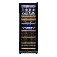 尊堡(zunbao) BJ-408D 高端风冷 压缩机恒温红酒柜双温区多用冷藏柜多功能 120支装408升 棕木纹 挂杯