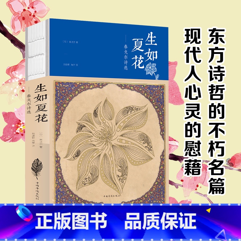 [正版]生如夏花泰戈尔诗选飞鸟集新月集中英双语高颜值诗选原版书籍泰戈尔诗选诗集初中生阅读课外书名著书籍文学书排行榜