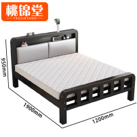 桃锦堂 床+床垫1.2米 套