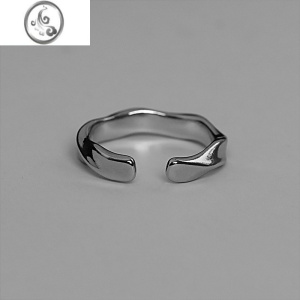 JiMi莫比乌斯环戒指男潮 简约个性 高级感食指女情侣对戒轻奢小众设计 开口戒指