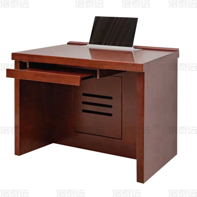 洛泰远 升降电脑桌多媒体办公桌会议培训桌 0.8米单人位