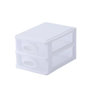 美帮汇欧式简约桌面收纳盒桌面多层抽屉式小物件皮筋发圈收纳盒