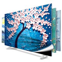 京城派 电视罩防尘罩套简约现代曲面电视机罩挂式液晶客厅32英寸50英寸盖布 041发财树2 32寸(80*53cm)