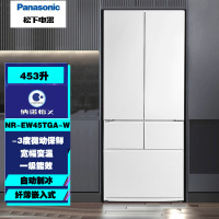 松下NR-EW45TGA-W 453升多门嵌入式超薄 变频宽幅变温 纳诺怡X 双循环系统 自动制冰 白色展示柜