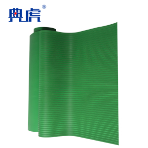 典虎 绝缘橡胶垫 绿色条纹3mm*1m*10m 卷