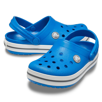 crocs卡骆驰crocband clog k男女儿童洞洞鞋凉拖鞋蓝色204537_4jn