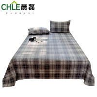 晨磊 床单三件套 230*250cm(灰白格) 套