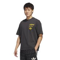 Adidas女款舒适棉质Kareem致敬款运动T恤碳黑色潮流百搭休闲体育衫