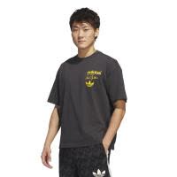 Adidas女款舒适棉质Kareem致敬款运动T恤碳黑色潮流百搭休闲体育衫
