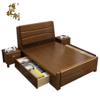 博林创实木床 306#储物床带抽屉高箱床 200cm*1米 1.2米 1.5米 1.8米/套