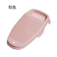 轻矜家用宿舍塑料小型板创意搓衣板跪用洗衣搓板婴儿儿童学生小号 三维工匠 烟灰粉