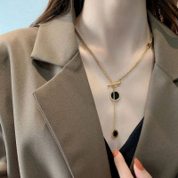 罗马数字长款毛衣链2022秋冬新款小众百搭高端配饰挂件项链女送女朋友老婆情人节七夕生日礼物