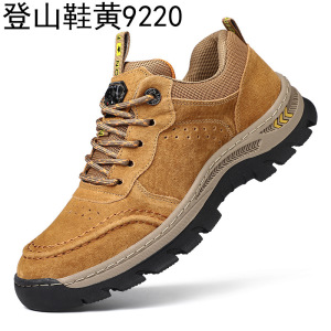 真皮男鞋秋季新款皮鞋子户外徒步登山鞋防滑休闲舒适运动鞋男